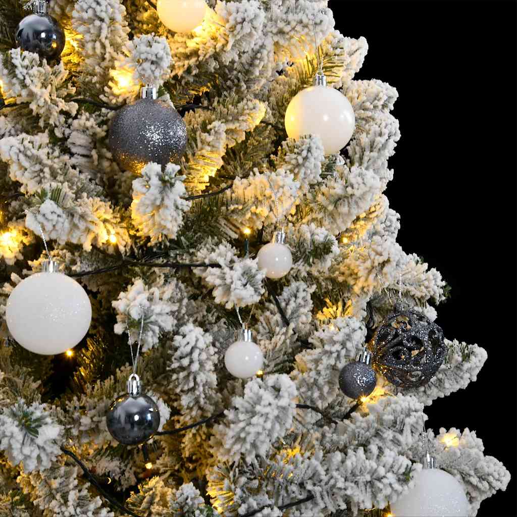 Vidaxx sapin de Noël artificiel avec charnières 300 LED et boules de Noël 270 cm