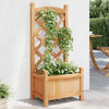 Jardinière vidaxl avec latwerk solide Vurenhout marron