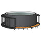 VidaXL contour de spa rangement marche en bois poly rotin noir