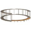 VidaXL espace de rangement de conversion de spa et marche en bois poly rotin gris