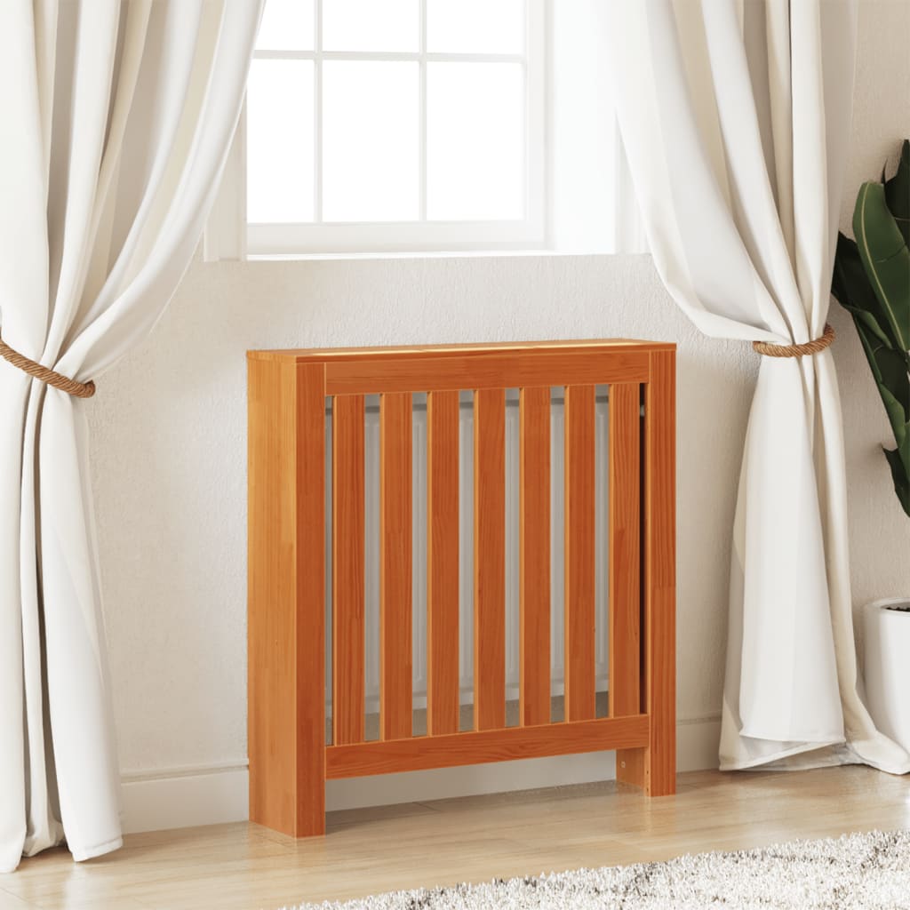 Construction de radiatorom vidaxl 79.5x19x84 cm Brunier en pin massif