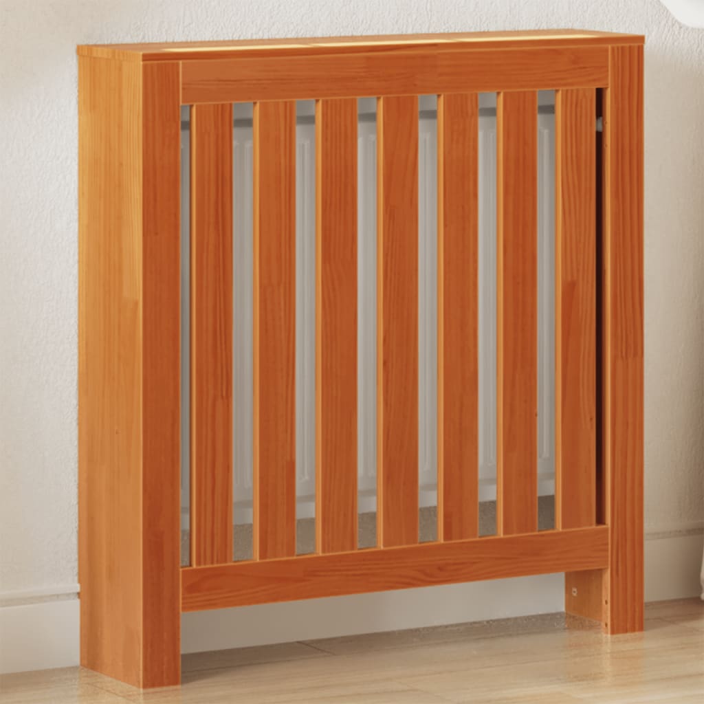 Construction de radiatorom vidaxl 79.5x19x84 cm Brunier en pin massif
