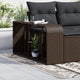 Scores de stockage Vidaxl 2 St Poly Rattan Brown