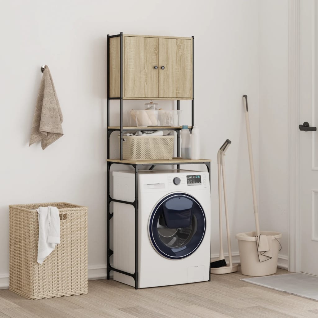 Vidaxx meuble lave-linge 68x48,5x194 cm couleur chêne sonoma