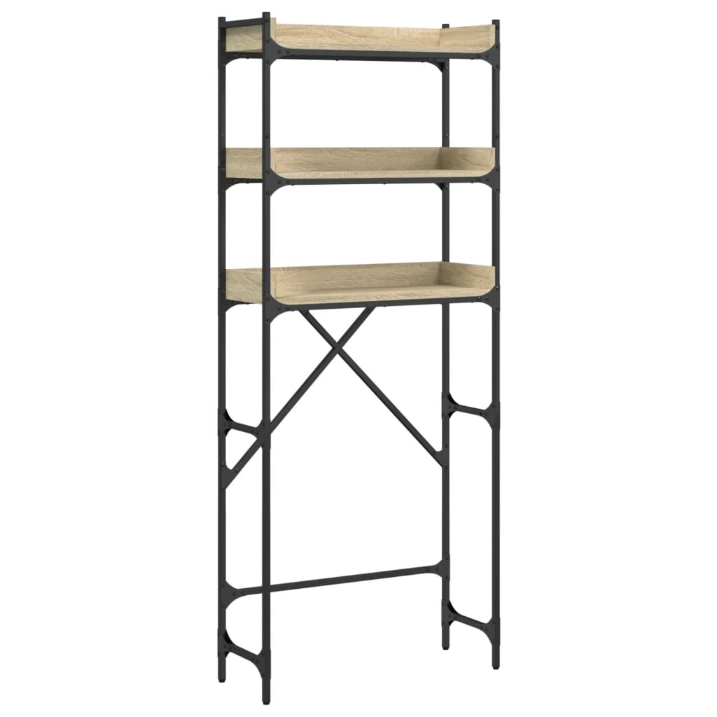 Vidaxx meuble pour machine à laver 67x25x163 cm bois fini chêne sonoma coloré