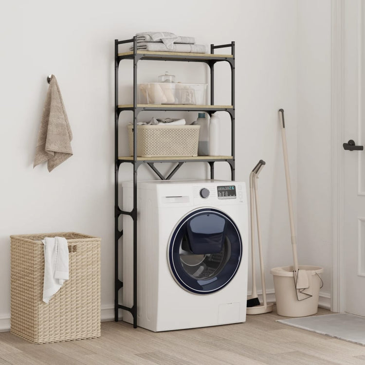 Vidaxl Washingk Machinek 67x25x163 cm Processus Wood Sonoma Oak -Colored