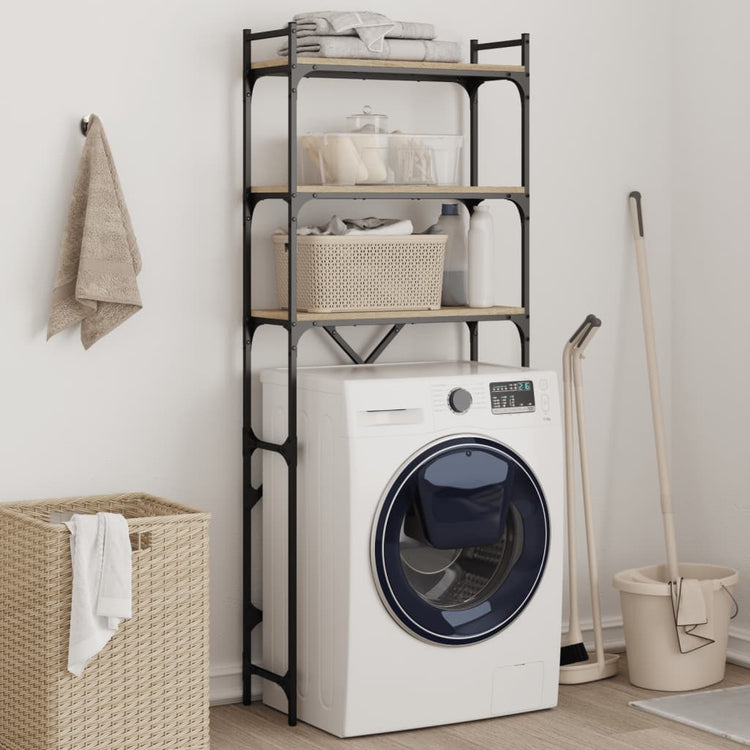 Vidaxl Washingk Machinek 67x25x163 cm Processus Wood Sonoma Oak -Colored