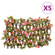 Vidaxl plante artificielle Ivy Latwerk 5 St Excudence 180x20 cm Rose foncé