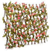 Vidaxl plante artificielle Ivy sur latwerk extraidable 180x60 cm rose foncé - afbeelding 1