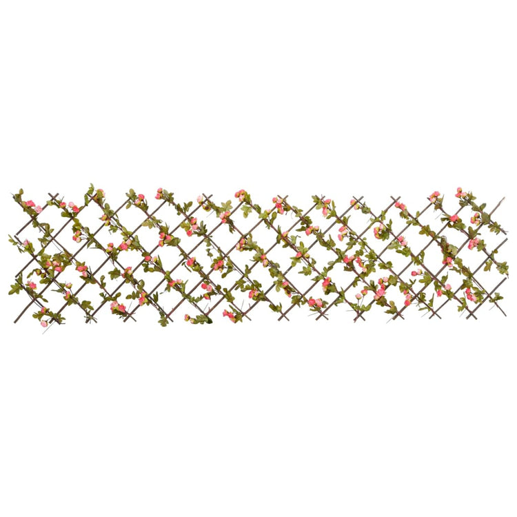 Vidaxl plante artificielle Ivy sur latwerk extraidable 180x60 cm rose foncé