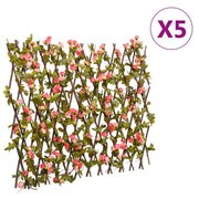 Vidaxl plante artificielle Ivy Latwerk 5 St s'étend 180x60 cm rose foncé - afbeelding 1
