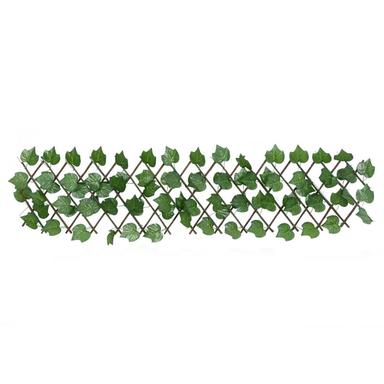 Vidaxl feuille de raisin de la plante artificielle sur l'extension de la latte de 180x20 cm vert