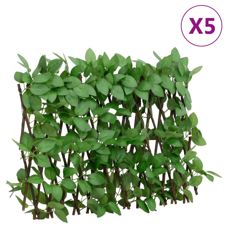 Vidaxl plante artificielle Ivy sur Latwerk 5 St s'étend 180x30 cm vert