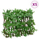 Vidaxl plante artificielle Ivy sur Latwerk 5 St s'étend 180x30 cm vert