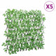 Vidaxl plante artificielle Ivy sur Latwerk 5 St s'étend 180x65 cm vert