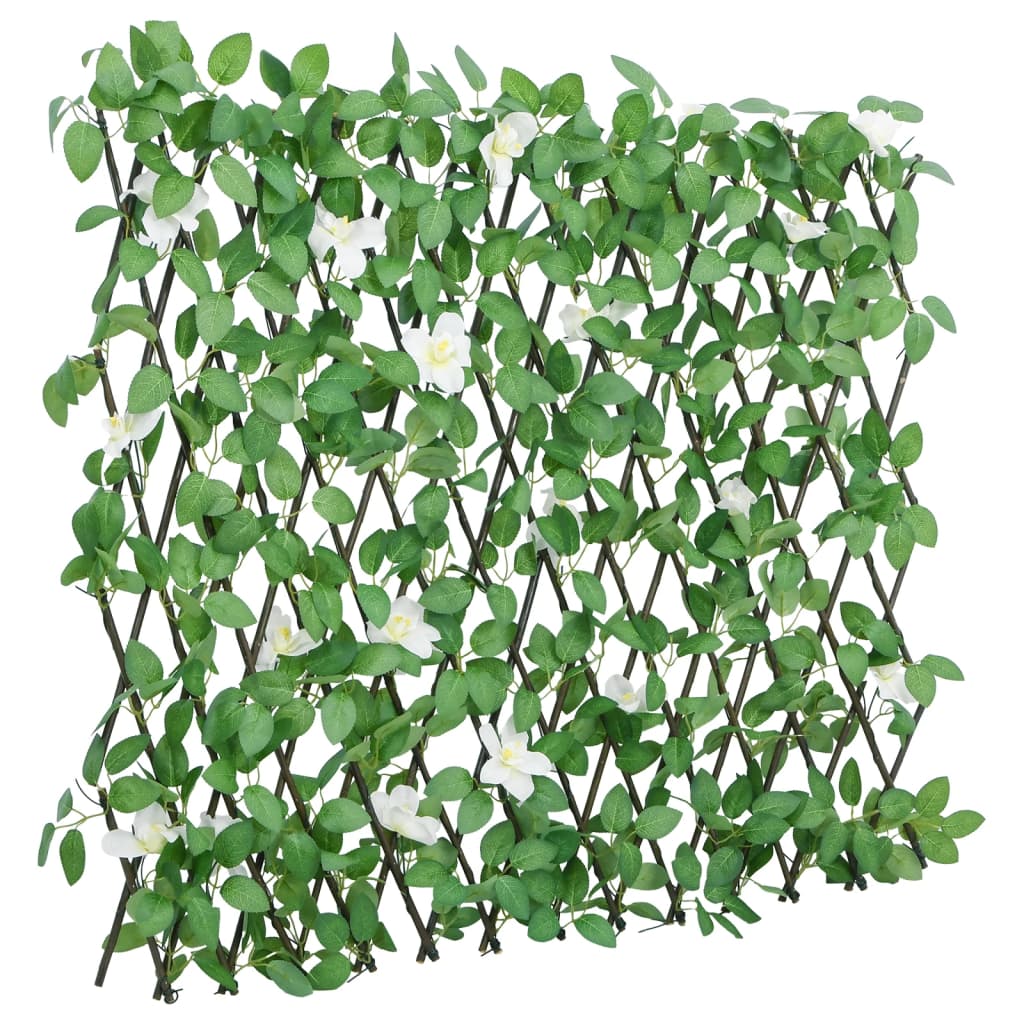 Vidaxl plante artificielle Ivy sur latwerk extraidable 186x30 cm vert