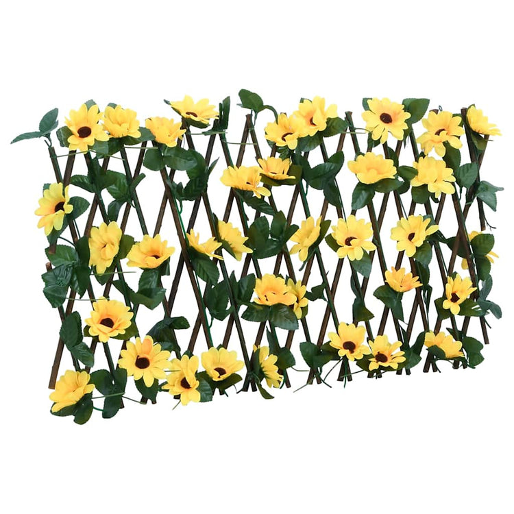Vidaxl plante artificielle Ivy sur latwerk extrable 180x20 cm jaune