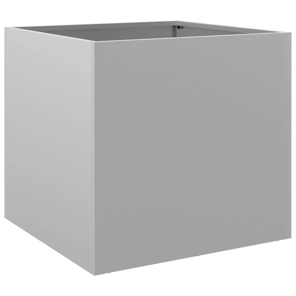 Boîte de planification Vidaxl 42x40x39 cm Couleur en argent en acier galvanisé