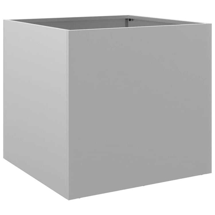 Boîte de planification Vidaxl 42x40x39 cm Couleur en argent en acier galvanisé