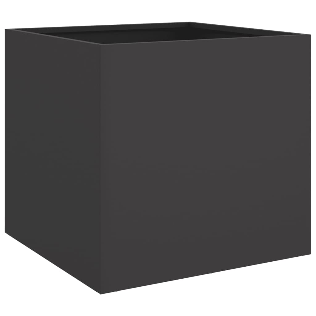 Boîte de planification Vidaxl 49x47x46 cm en acier noir