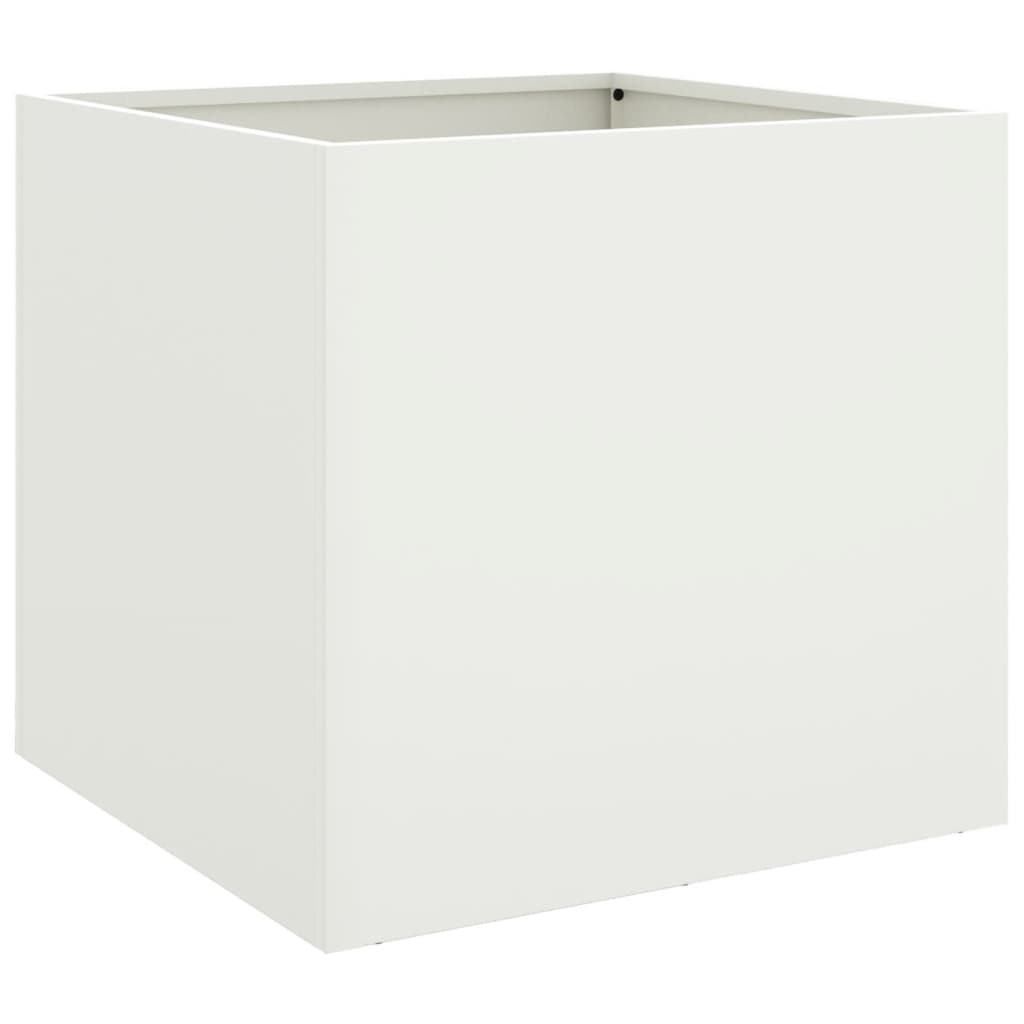 Boîte de planification Vidaxl 49x47x46 cm en acier blanc