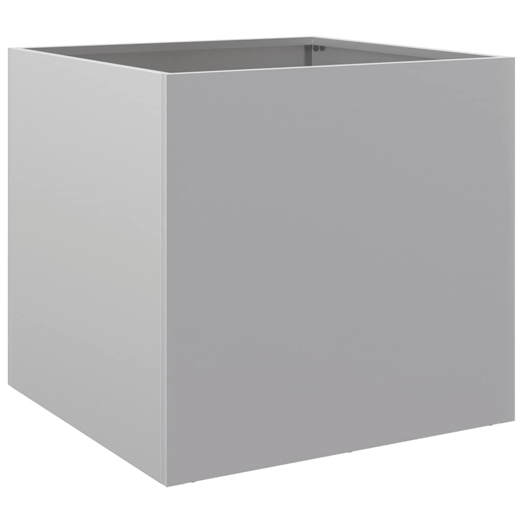 Boîte de planification Vidaxl 49x47x46 cm Couleur en argent en acier galvanisé