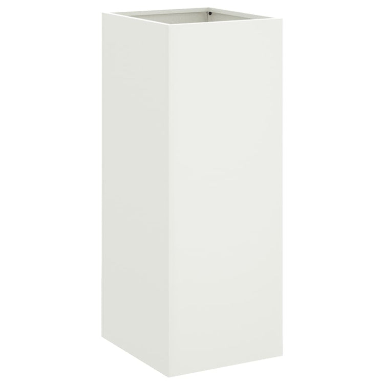 Boîte de planification Vidaxl 32x29x75 cm en acier blanc