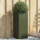 Boîte de planification Vidaxl 32x29x75 cm en acier vert olive