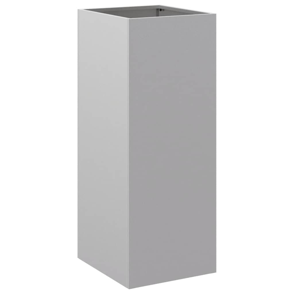 Vidaxl planteur 32x29x75 cm en acier galvanisé de couleur argentée