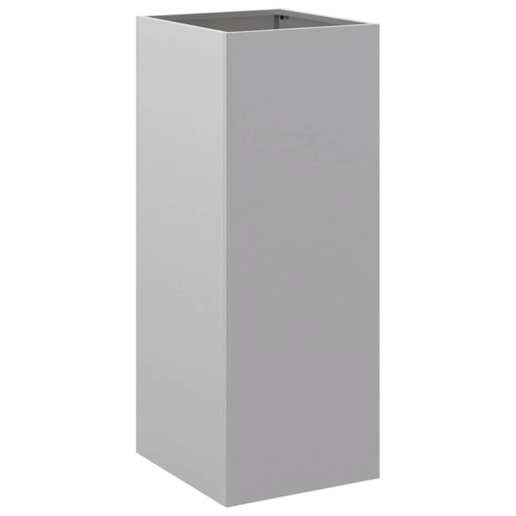 Vidaxl planteur 32x29x75 cm en acier galvanisé de couleur argentée