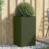 Boîte de planification Vidaxl 42x38x75 cm en acier vert olive