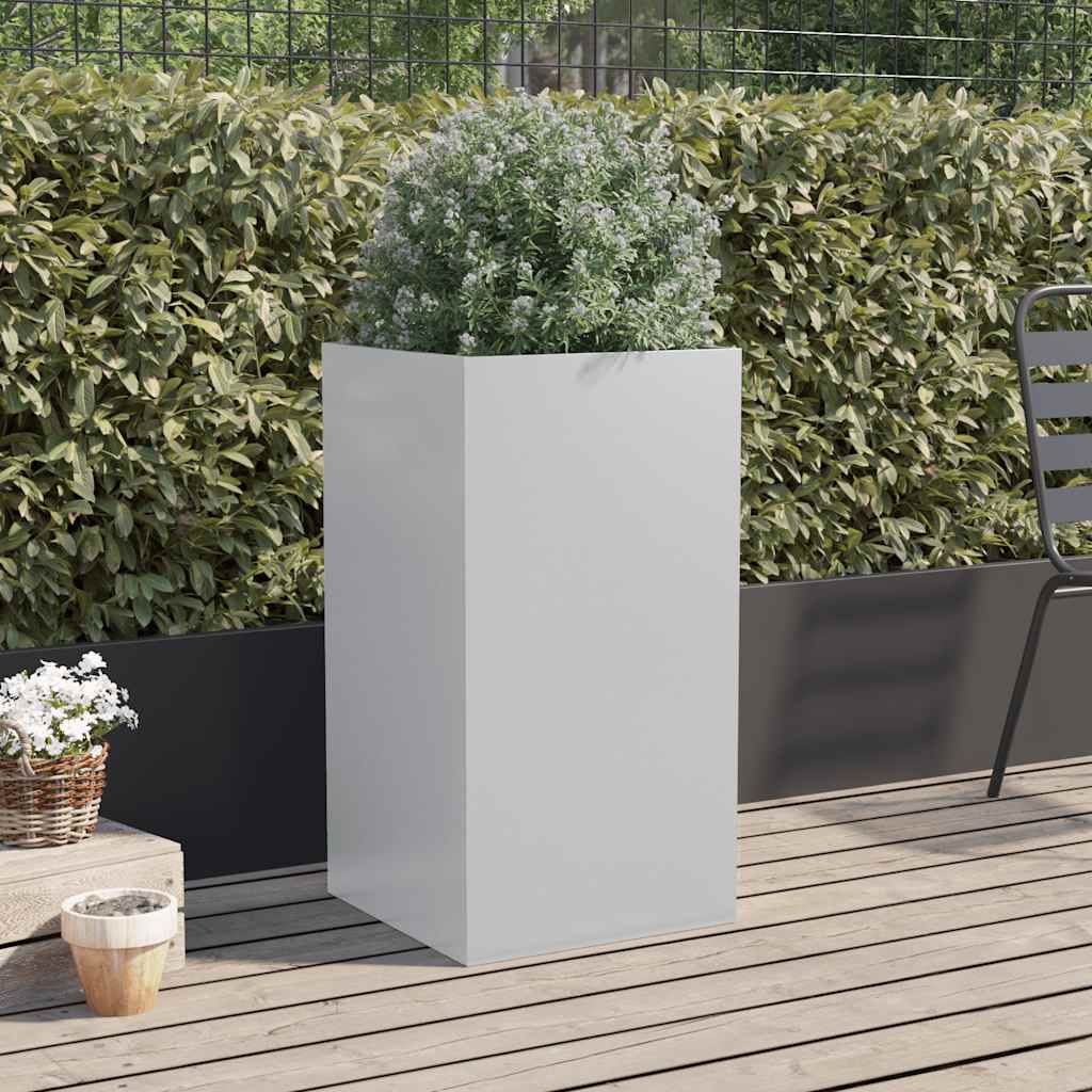 Boîte de planification Vidaxl 42x38x75 cm Couleur en argent en acier galvanisé