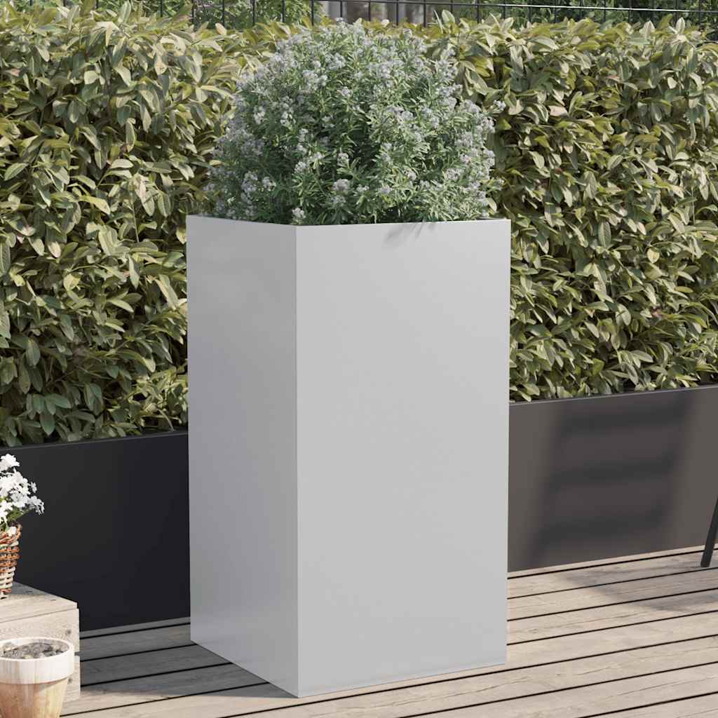 Boîte de planification Vidaxl 42x38x75 cm Couleur en argent en acier galvanisé
