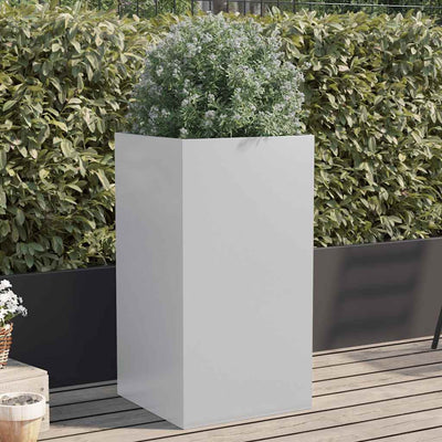 Boîte de planification Vidaxl 42x38x75 cm Couleur en argent en acier galvanisé