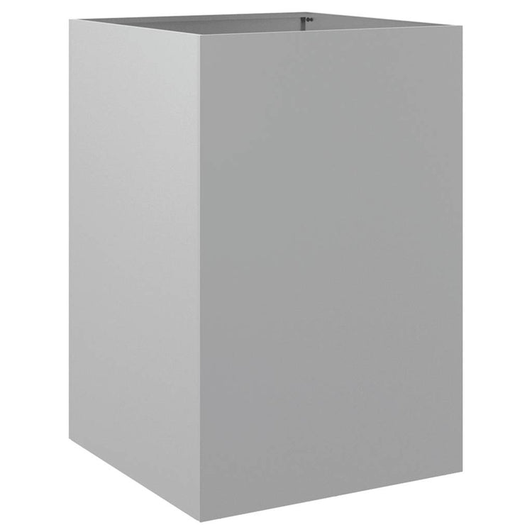 Boîte de planification Vidaxl 52x48x75 cm Couleur en argent en acier galvanisé