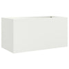 Boîte de planification Vidaxl 62x30x29 cm en acier blanc