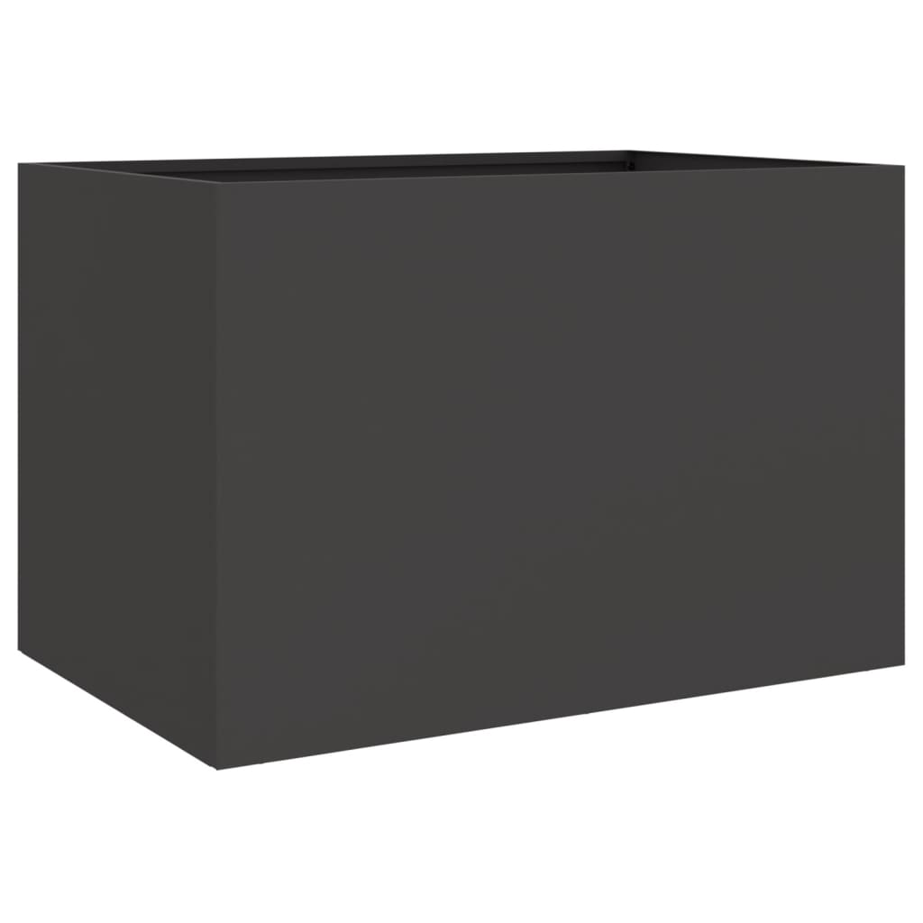 Boîte de planification Vidaxl 62x40x39 cm en acier noir