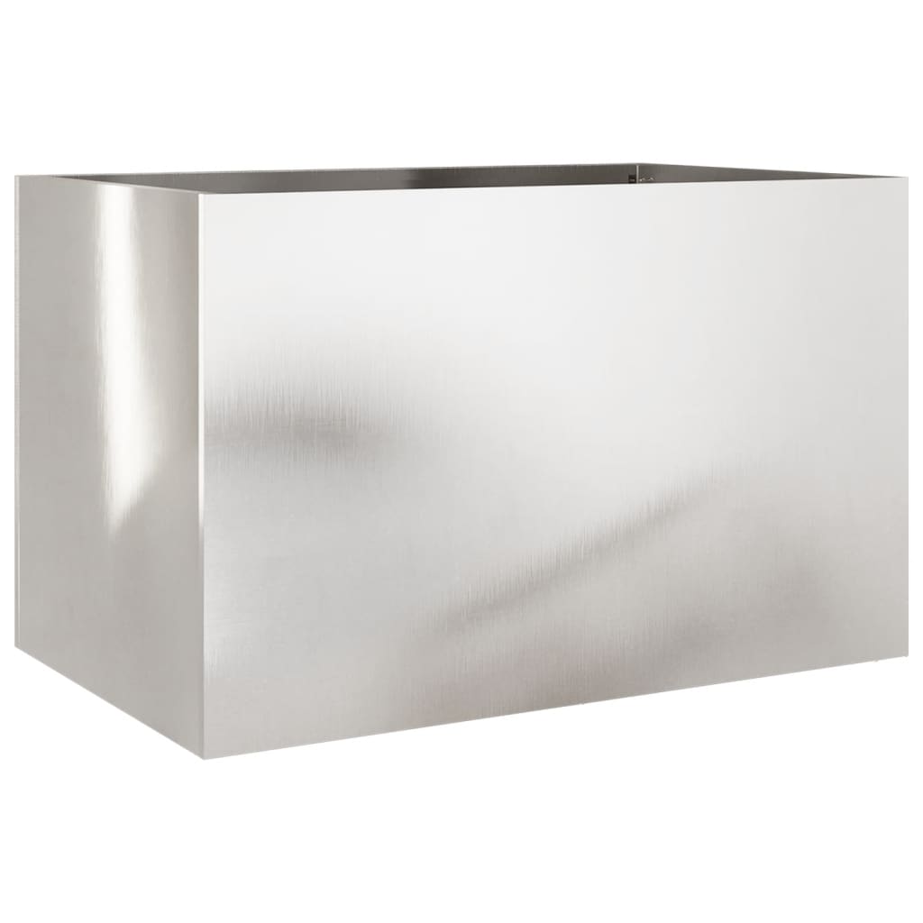 Boîte de planification Vidaxl 62x40x39 cm en acier inoxydable couleur
