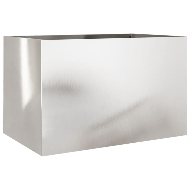 Boîte de planification Vidaxl 62x40x39 cm en acier inoxydable couleur