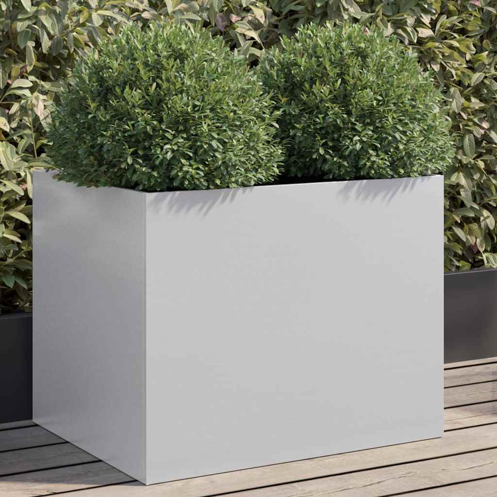 Boîte de planification Vidaxl 62x47x46 cm Couleur en argent en acier galvanisé
