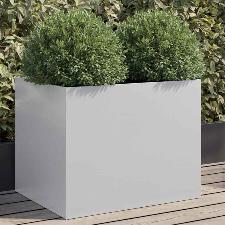 Boîte de planification Vidaxl 62x47x46 cm Couleur en argent en acier galvanisé