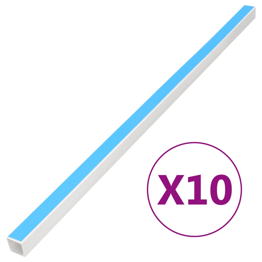 Vidaxl Cable Goot auto-adhésif 40x25 mm 10 m PVC