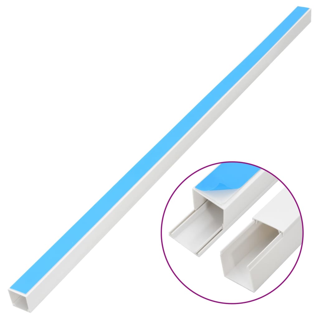 Vidaxl Cable Goot auto-adhésif 40x40 mm 30 m PVC