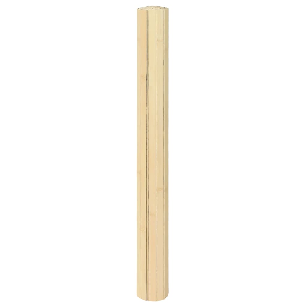 Tapis vidaxl rectangulaire 60x100 cm Bamboo Light Natural