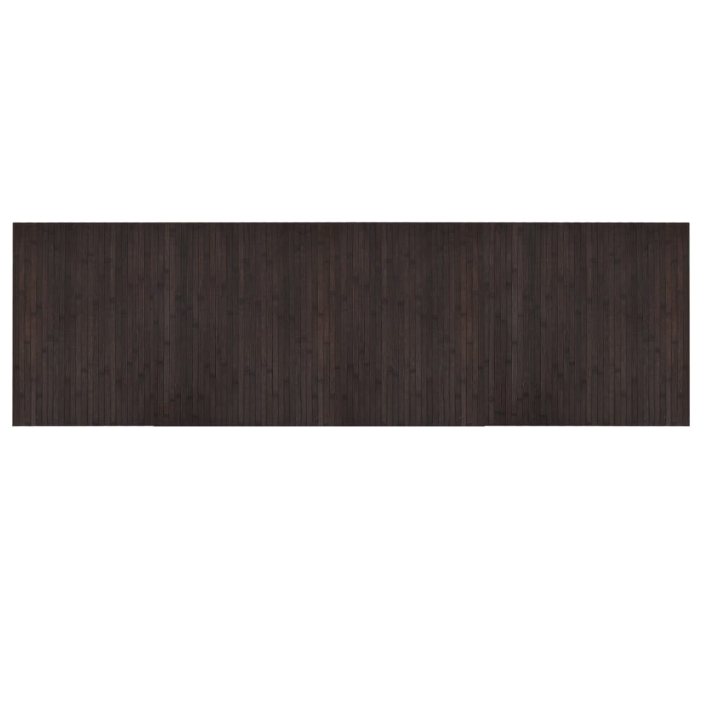 Vidaxx tapis rectangulaire 60x200 cm bambou marron foncé