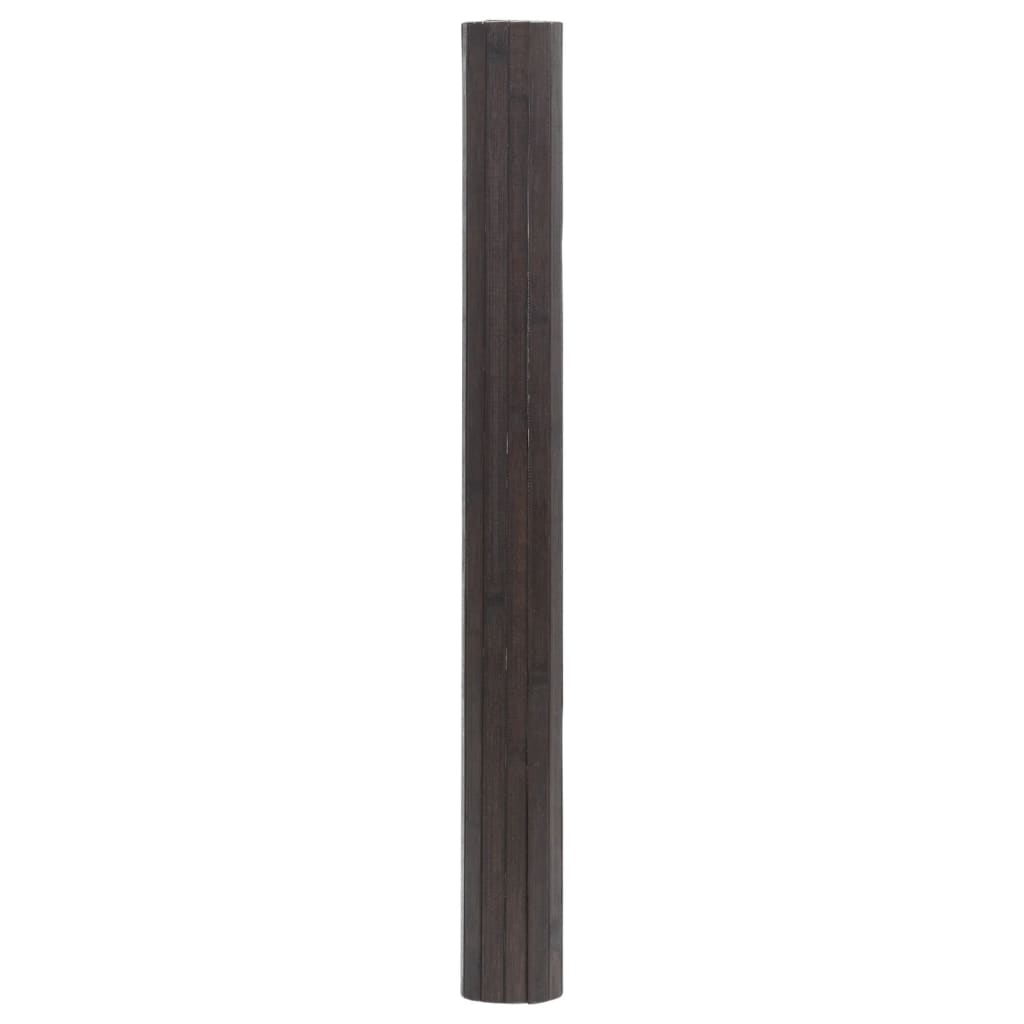 Vidaxx tapis rectangulaire 60x200 cm bambou marron foncé
