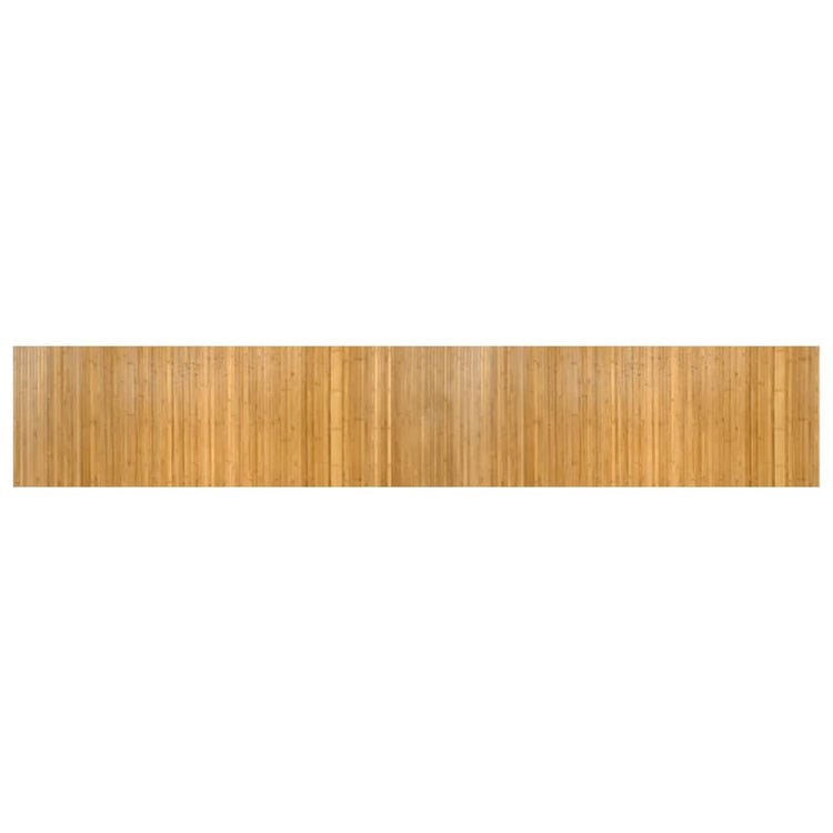 Tapis vidaxl rectangulaire 60x400 cm bambou naturel