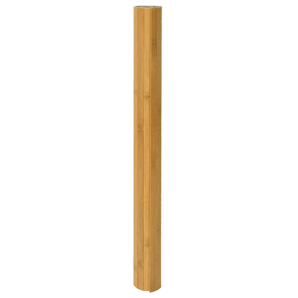 Tapis vidaxl rectangulaire 60x400 cm bambou naturel