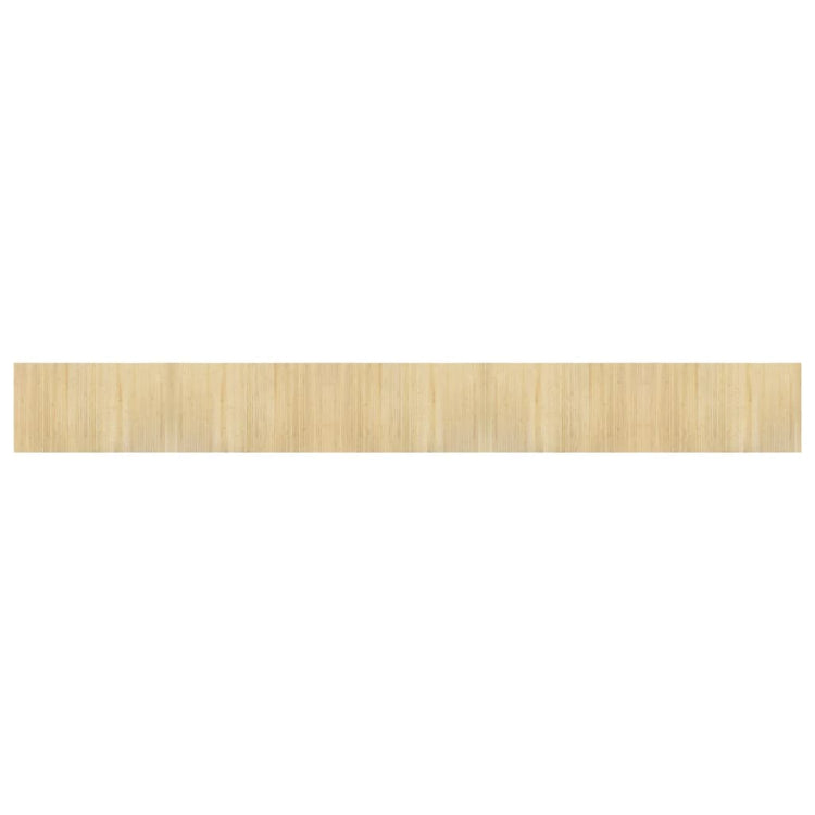 Tapis vidaxl rectangulaire 60x500 cm Bamboo Light Natural
