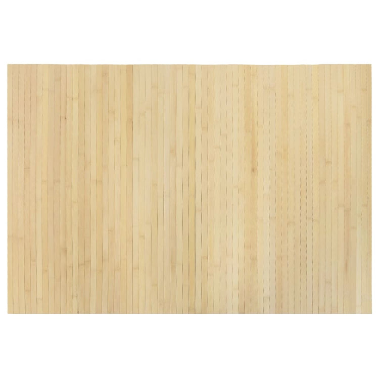 Vidaxl tapis rectangulaire 70x100 cm Bamboo Light Natural